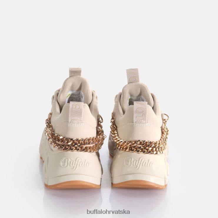 krema/zlato Buffalo binary chain 30 trainer trainers low veganski |tenisice TDD6T419